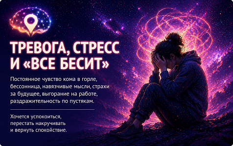 ТРЕВОГА, СТРЕСС И "ВСЕ БЕСИТ"