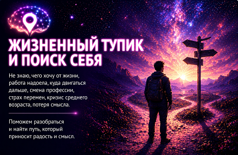 ЖИЗНЕННЫЙ ТУПИК И ПОИСК СЕБЯ